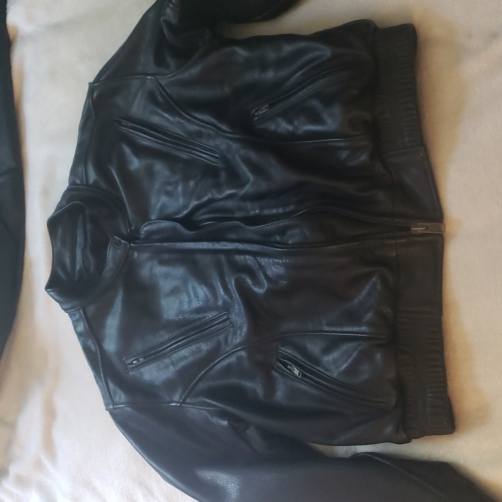 Leather Jacket Size M